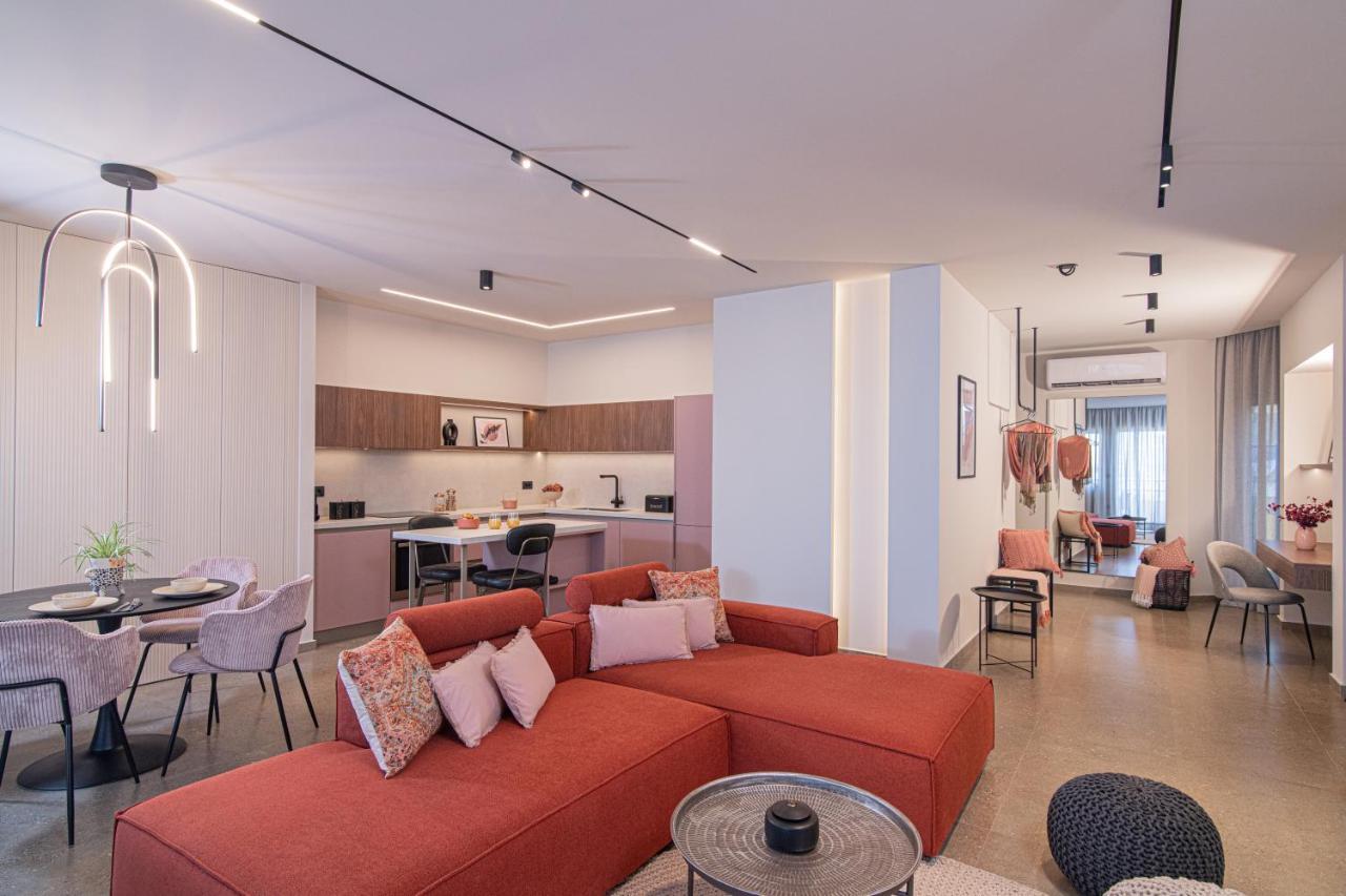 The Pink Penthouse Daire Kandiye Dış mekan fotoğraf