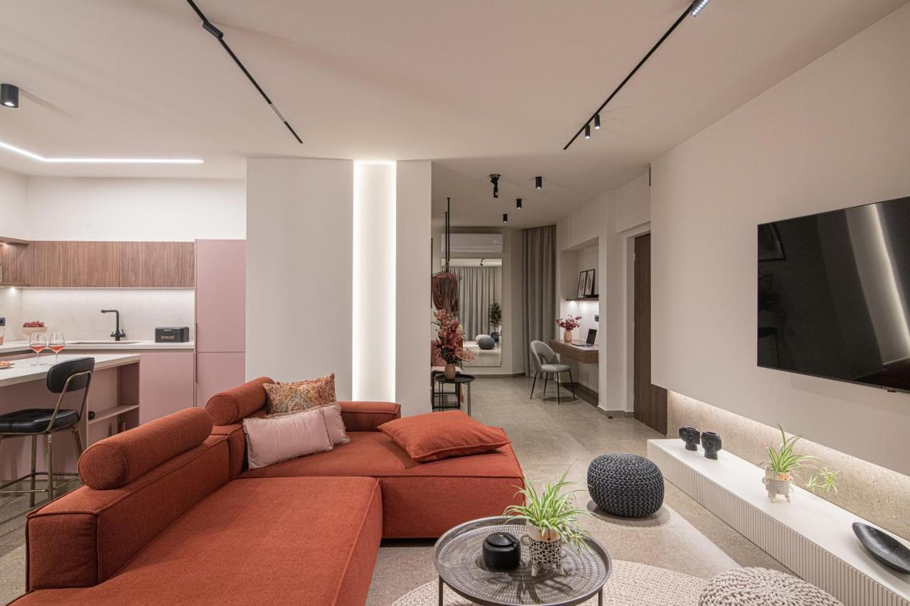 The Pink Penthouse Daire Kandiye Dış mekan fotoğraf